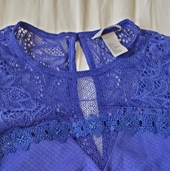 Royal Blue Blouse - Picture 4 of 6